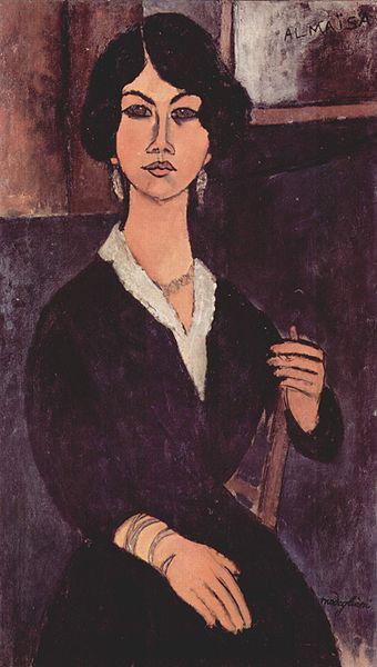 Amedeo Modigliani Sitzende Algerische Almaiisa oil painting picture